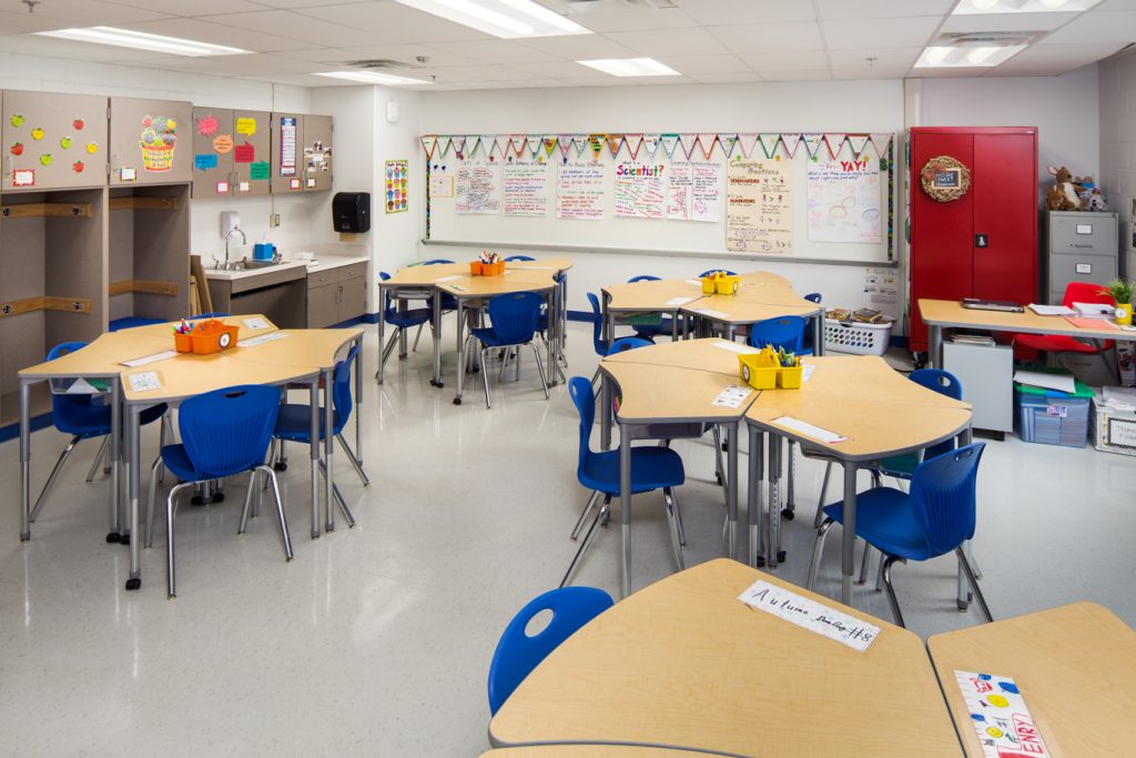 Keene Mill Elementary School Empty Seats and Layout